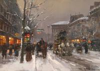 Edouard Cortes - Boulevard de la Madeleine, Winter